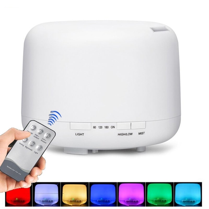 Pure Elegance | Color Changing Essential Oil Aromatherapy Diffuser With Remote