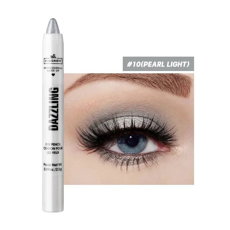 Pure Elegance | 12 Colors Pearlescent Eyeshadow Pencil Waterproof Long Lasting Glitter Shimmer Eye Shadow Pen Eyeliner Stick Eyes Makeup Tools 10