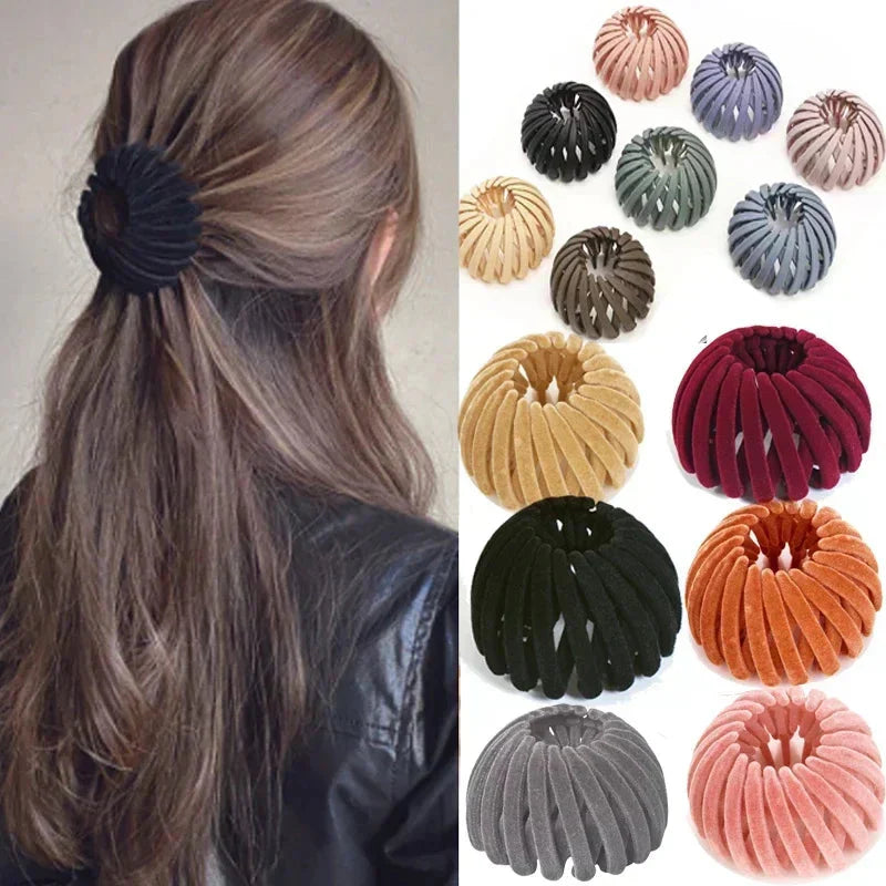 Pure Elegance | Bird Nest Shaped Ponytail Hair Clip β Magic Lazy Braider Hairpin for Women