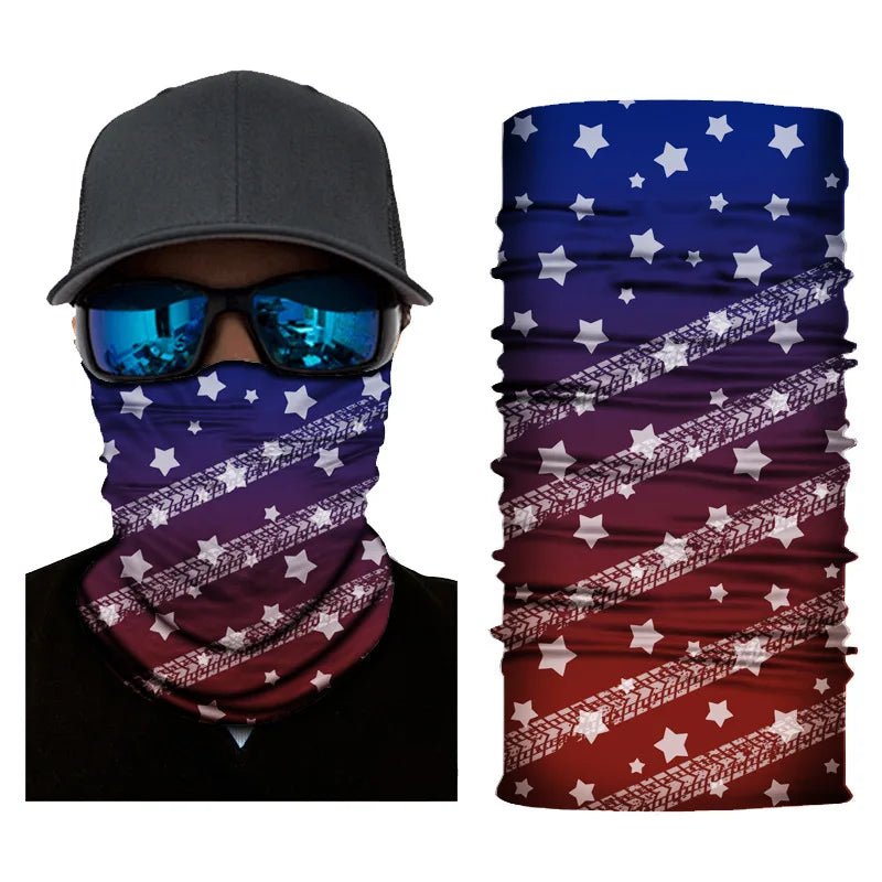 Pure Elegance | 3D Printed Christmas Turban Face Neck Warmer Seamless Scarf Bandana Outdoor Sport Sun Protection Ski Mask Santa Claus Tree D3-97