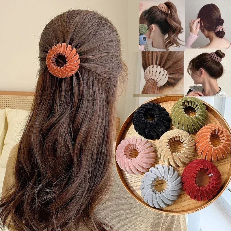 Pure Elegance | Bird Nest Shaped Ponytail Hair Clip β Magic Lazy Braider Hairpin for Women