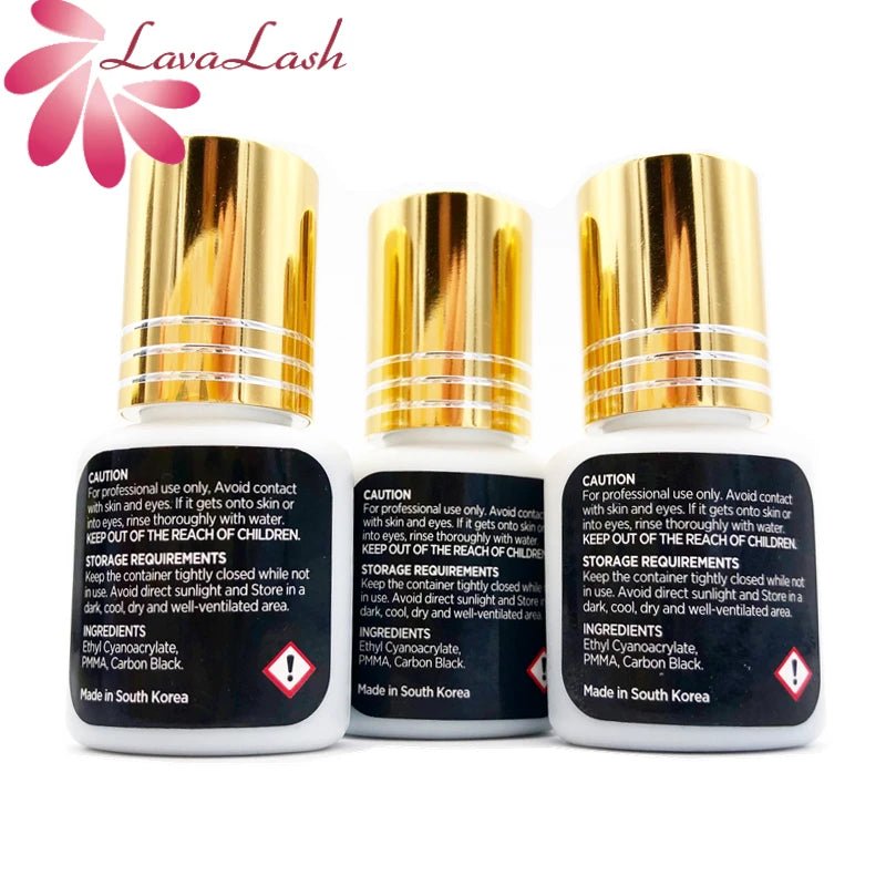 Pure Elegance | 5ml IB Super Plus Glue for Eyelash Extensions IBeauty Gold Cap Black Glue Original Korea Fast Drying Adhesive Makeup Tools Shop