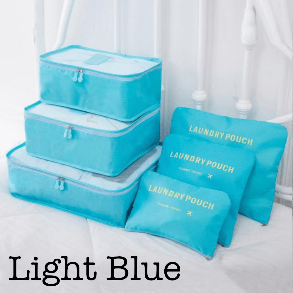 Pure Elegance | 6 Piece Travel Organizer