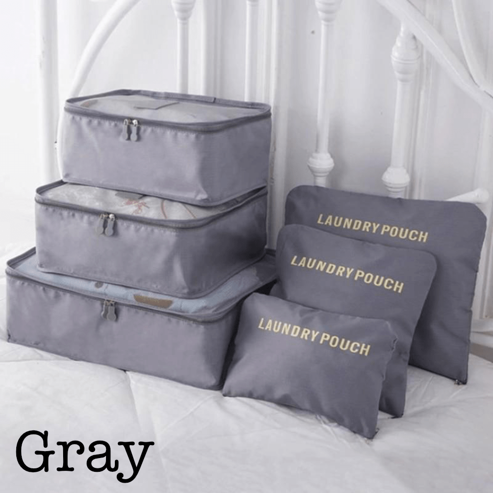 Pure Elegance | 6 Piece Travel Organizer