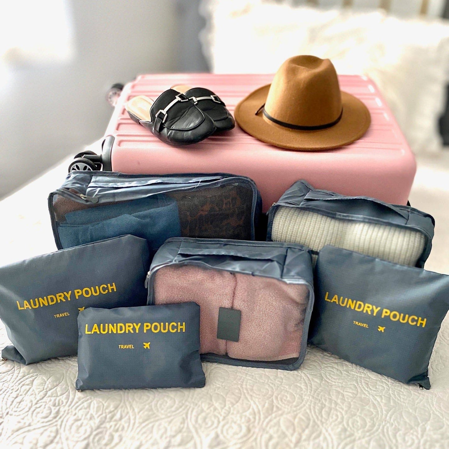 Pure Elegance | 6 Piece Travel Organizer