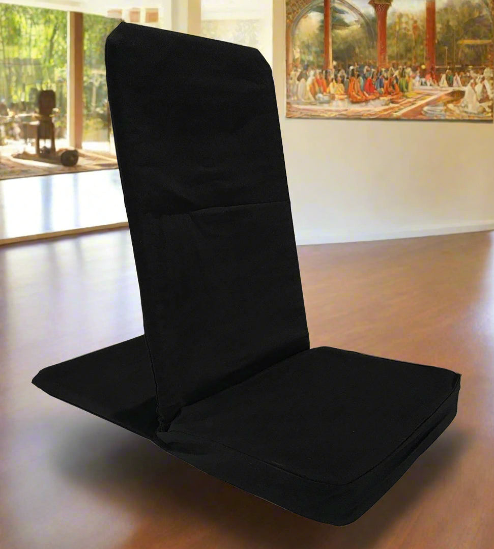 Pure Elegance | OMSutra Folding Meditation Chair – Portable Comfort for Meditation, Yoga, and More