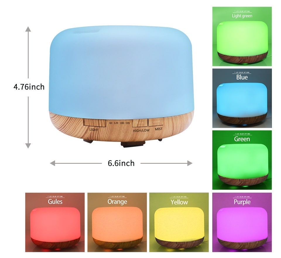 Pure Elegance | Color Changing Essential Oil Aromatherapy Diffuser With Remote