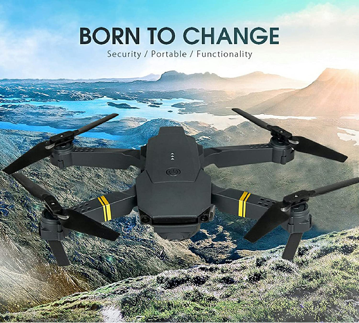 Pure Elegance | 4K HD Dual Camera RC FPV WiFi Portable Wide Angle Foldable Quadcopter Drone