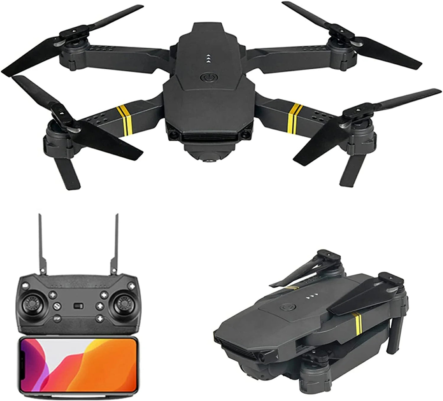 Pure Elegance | 4K HD Dual Camera RC FPV WiFi Portable Wide Angle Foldable Quadcopter Drone