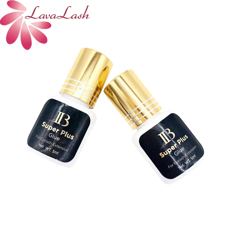 Pure Elegance | 5ml IB Super Plus Glue for Eyelash Extensions IBeauty Gold Cap Black Glue Original Korea Fast Drying Adhesive Makeup Tools Shop