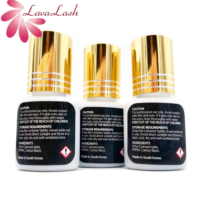 Pure Elegance | 5ml IB Super Plus Glue for Eyelash Extensions IBeauty Gold Cap Black Glue Original Korea Fast Drying Adhesive Makeup Tools Shop