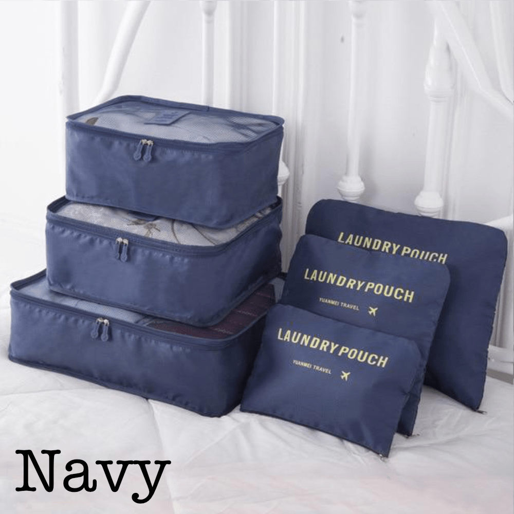 Pure Elegance | 6 Piece Travel Organizer