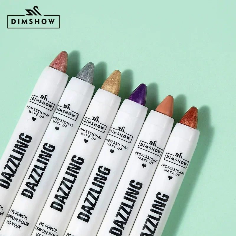Pure Elegance | 12 Colors Pearlescent Eyeshadow Pencil Waterproof Long Lasting Glitter Shimmer Eye Shadow Pen Eyeliner Stick Eyes Makeup Tools