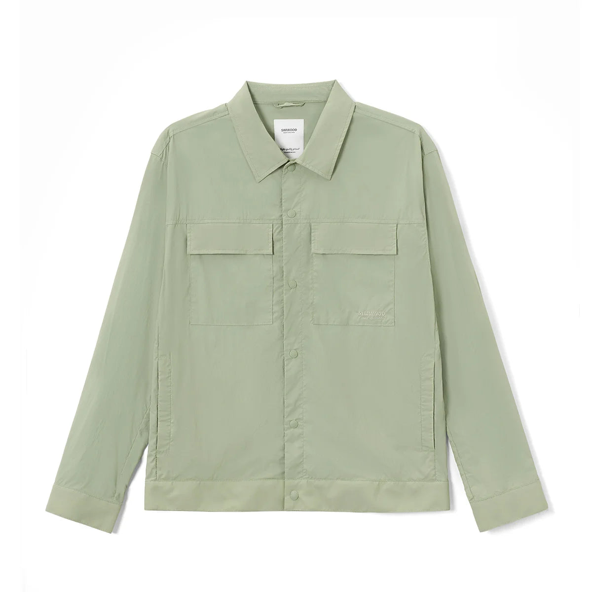 Pure Elegance | SIMWOOD 2025 Summer New Sun Protection Light Weight Shirts Men UPF 100+ UV Fishing Shirts for Travel Safari Camping Hiking Light Green