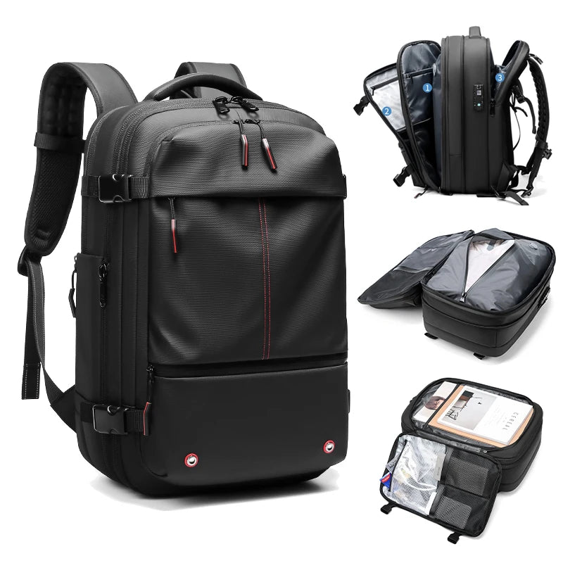 Pure Elegance | 17 Inch Laptop Travel Backpack | Vacuum Compression & Anti-Theft
