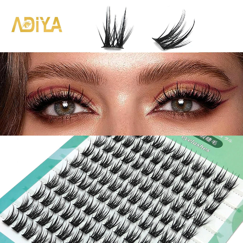 Pure Elegance | ADIYA Segmented False Eyelash Extension DIY Natural Cluster Lash Makeup Tools Soft Easy to Operate Eyelashes Free Shipping