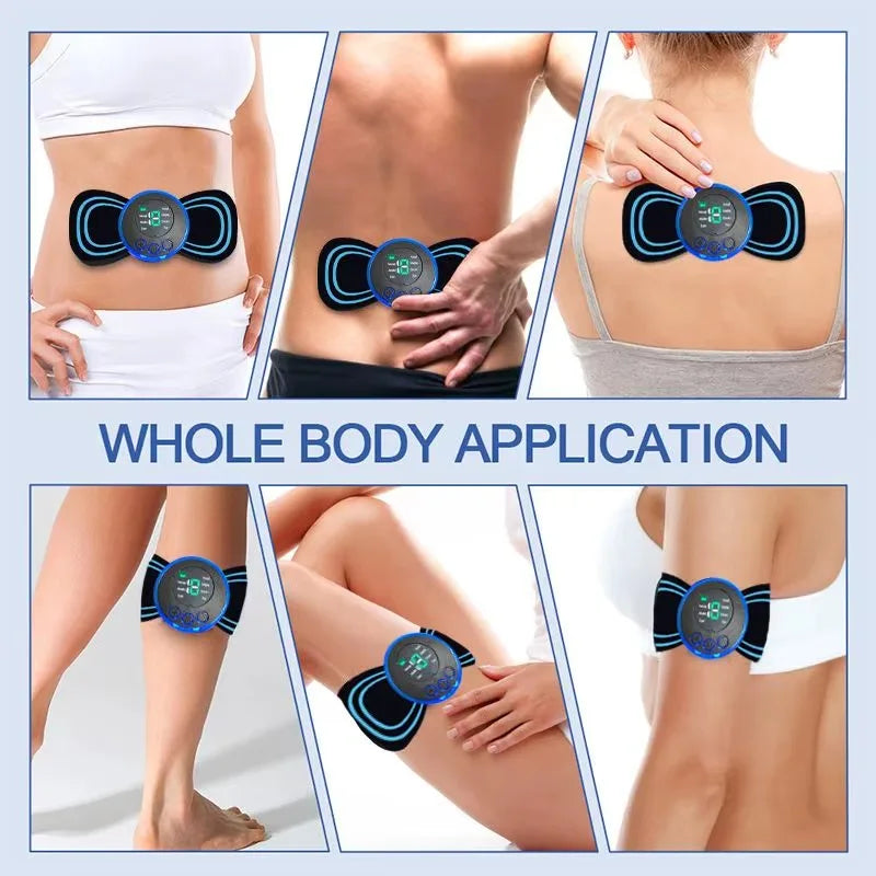 Pure Elegance | Intelligent Mini Electric Neck Massager Charging Portable Shoulder and Neck Neck Massage Patch with Multiple Adjustable Levels