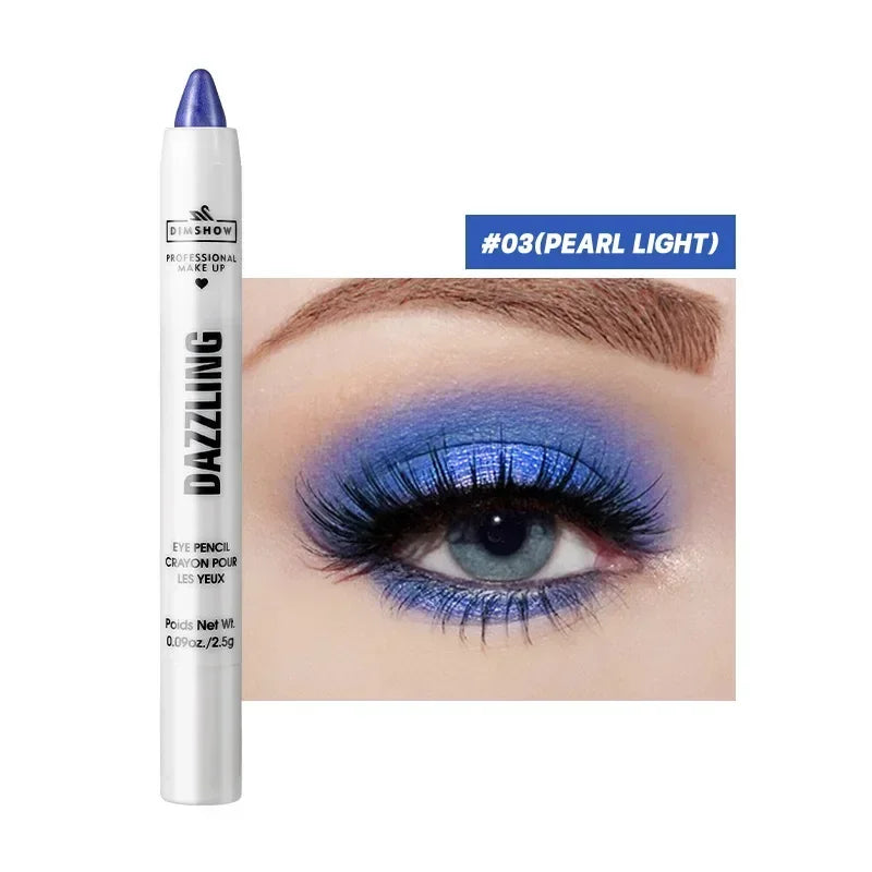 Pure Elegance | 12 Colors Pearlescent Eyeshadow Pencil Waterproof Long Lasting Glitter Shimmer Eye Shadow Pen Eyeliner Stick Eyes Makeup Tools 03