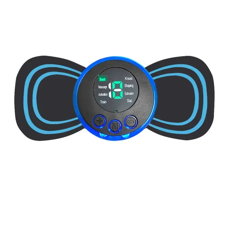 Pure Elegance | Intelligent Mini Electric Neck Massager Charging Portable Shoulder and Neck Neck Massage Patch with Multiple Adjustable Levels black
