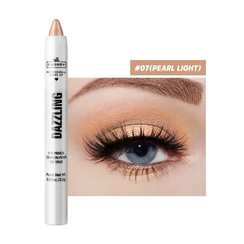 Pure Elegance | 12 Colors Pearlescent Eyeshadow Pencil Waterproof Long Lasting Glitter Shimmer Eye Shadow Pen Eyeliner Stick Eyes Makeup Tools 07