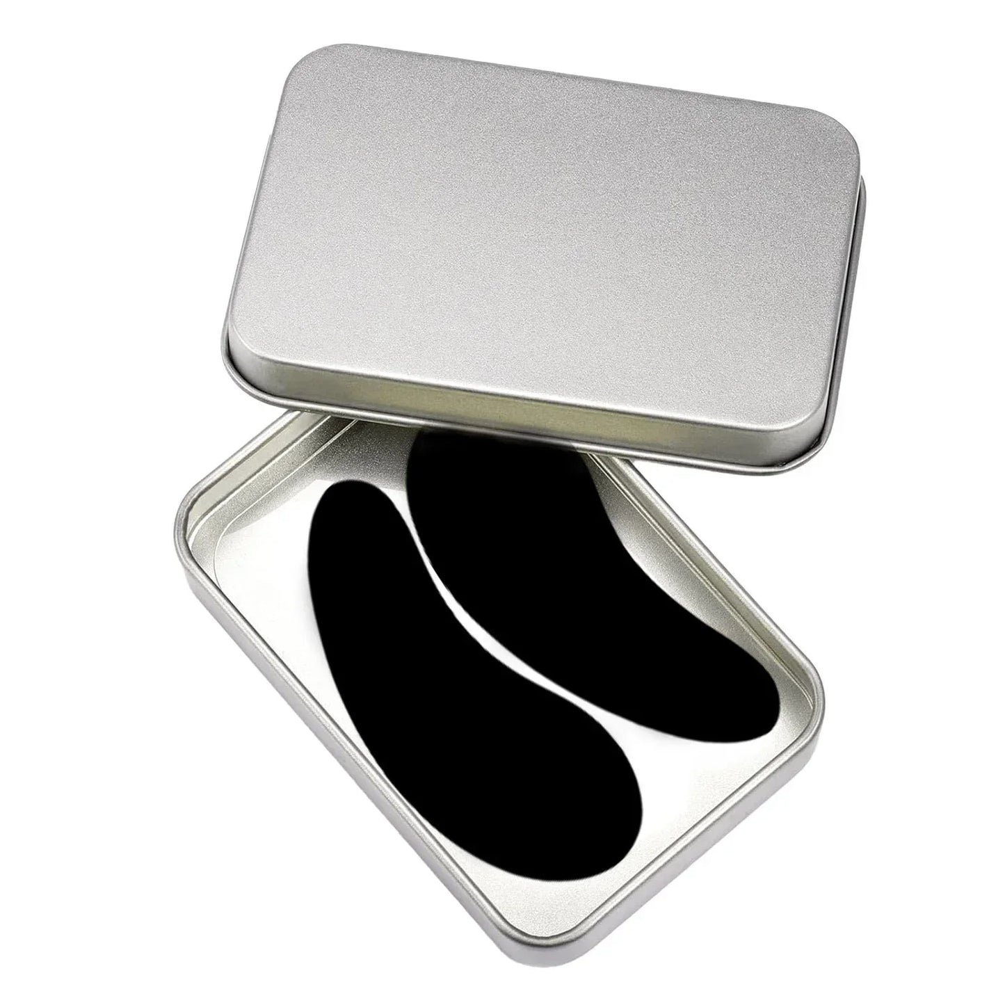 Pure Elegance | 3 Pairs Reusable Silicone Eye Pads with box Stripe Lash Lift Eyelash Extension Hydrogel Patches Under Eye Gel Patch Makeup Tools 3Pairs pad-Black