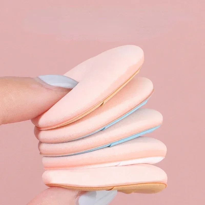 Pure Elegance | 10Pcs Mini Finger Puff Foundation Small Air Cushion Powder Sponge Face Concealer BB Cream Cosmetic Applicator Makeup Tools