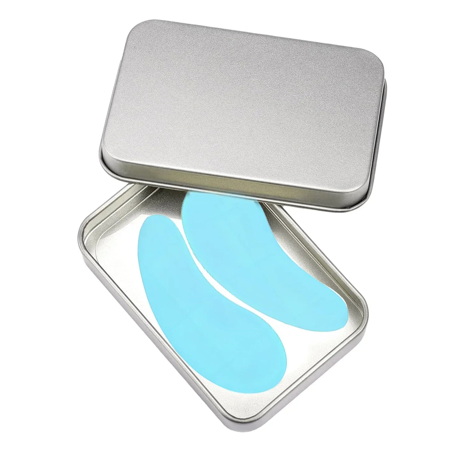 Pure Elegance | 3 Pairs Reusable Silicone Eye Pads with box Stripe Lash Lift Eyelash Extension Hydrogel Patches Under Eye Gel Patch Makeup Tools 3Pairs pad-Blue