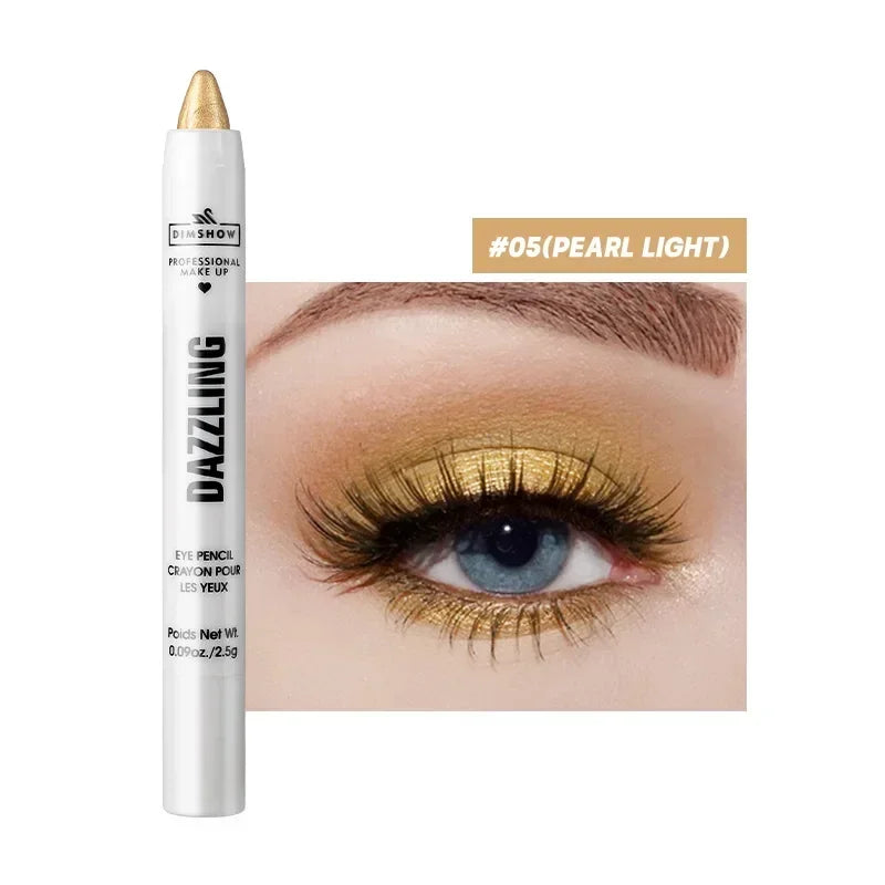 Pure Elegance | 12 Colors Pearlescent Eyeshadow Pencil Waterproof Long Lasting Glitter Shimmer Eye Shadow Pen Eyeliner Stick Eyes Makeup Tools 05