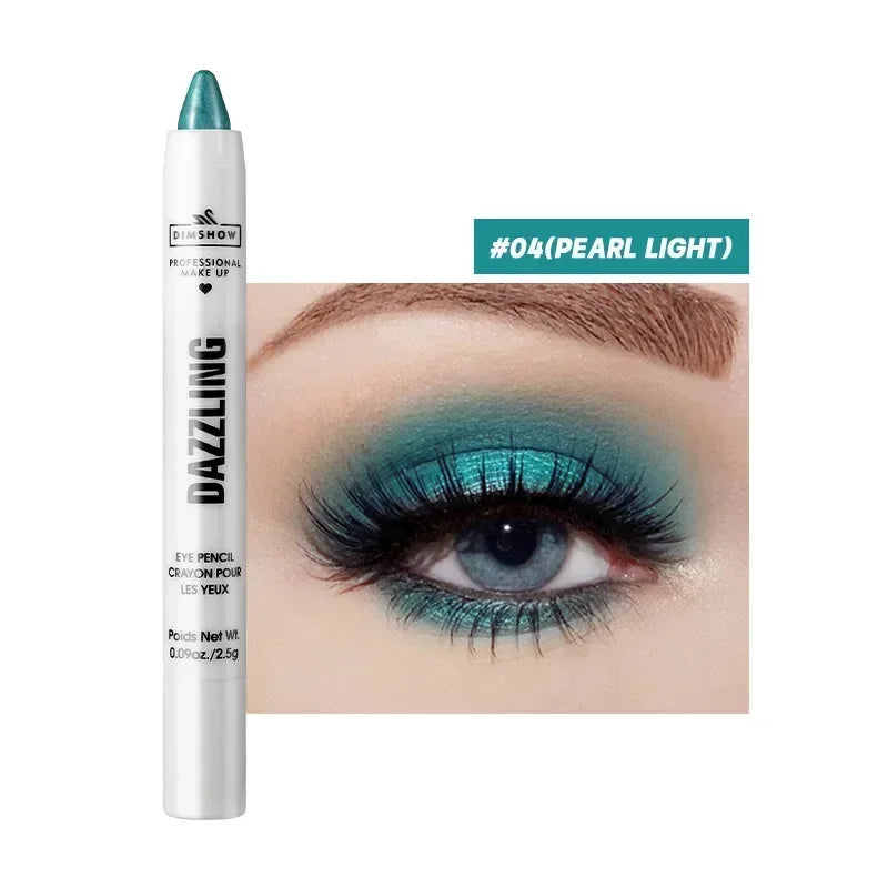 Pure Elegance | 12 Colors Pearlescent Eyeshadow Pencil Waterproof Long Lasting Glitter Shimmer Eye Shadow Pen Eyeliner Stick Eyes Makeup Tools 04