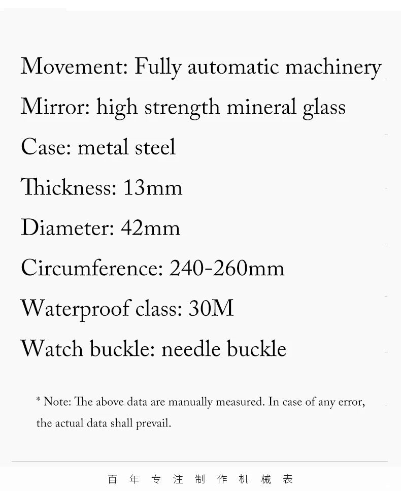 Pure Elegance | AILANG 2022 Men's Fashion Watch Automatic Double Pendulum Tourbillon Watch Luxury Clock Waterproof Business Mechanical Watch