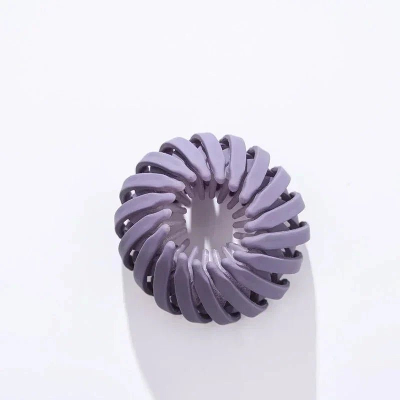 Pure Elegance | Bird Nest Shaped Ponytail Hair Clip β Magic Lazy Braider Hairpin for Women Purple Mate