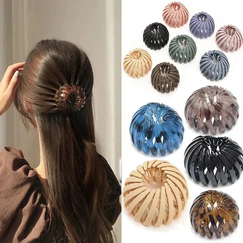 Pure Elegance | Bird Nest Shaped Ponytail Hair Clip β Magic Lazy Braider Hairpin for Women