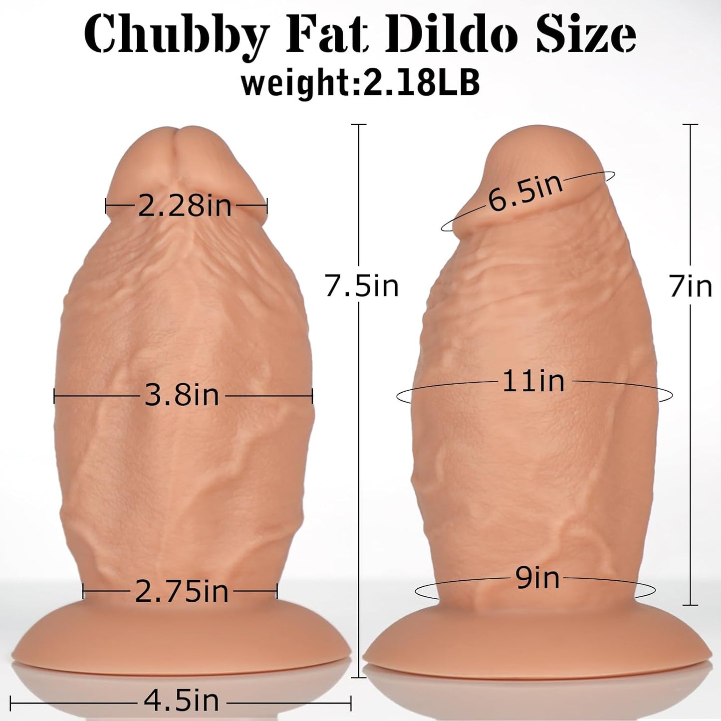 Pure Elegance | EclipseLust 3.8'' Diameter Thick Dildo