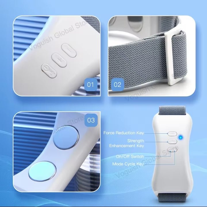 Pure Elegance | EMS V Face Beauty Device Vibration Face Massager Lifter Electric V-Line Face Lifting Belt Removing Double Chin Up Face Shaper