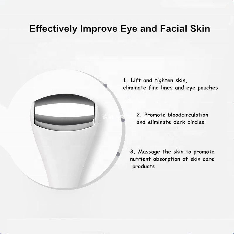 Pure Elegance | Eye & Face Ice Roller | Stainless Steel Massager for Skin