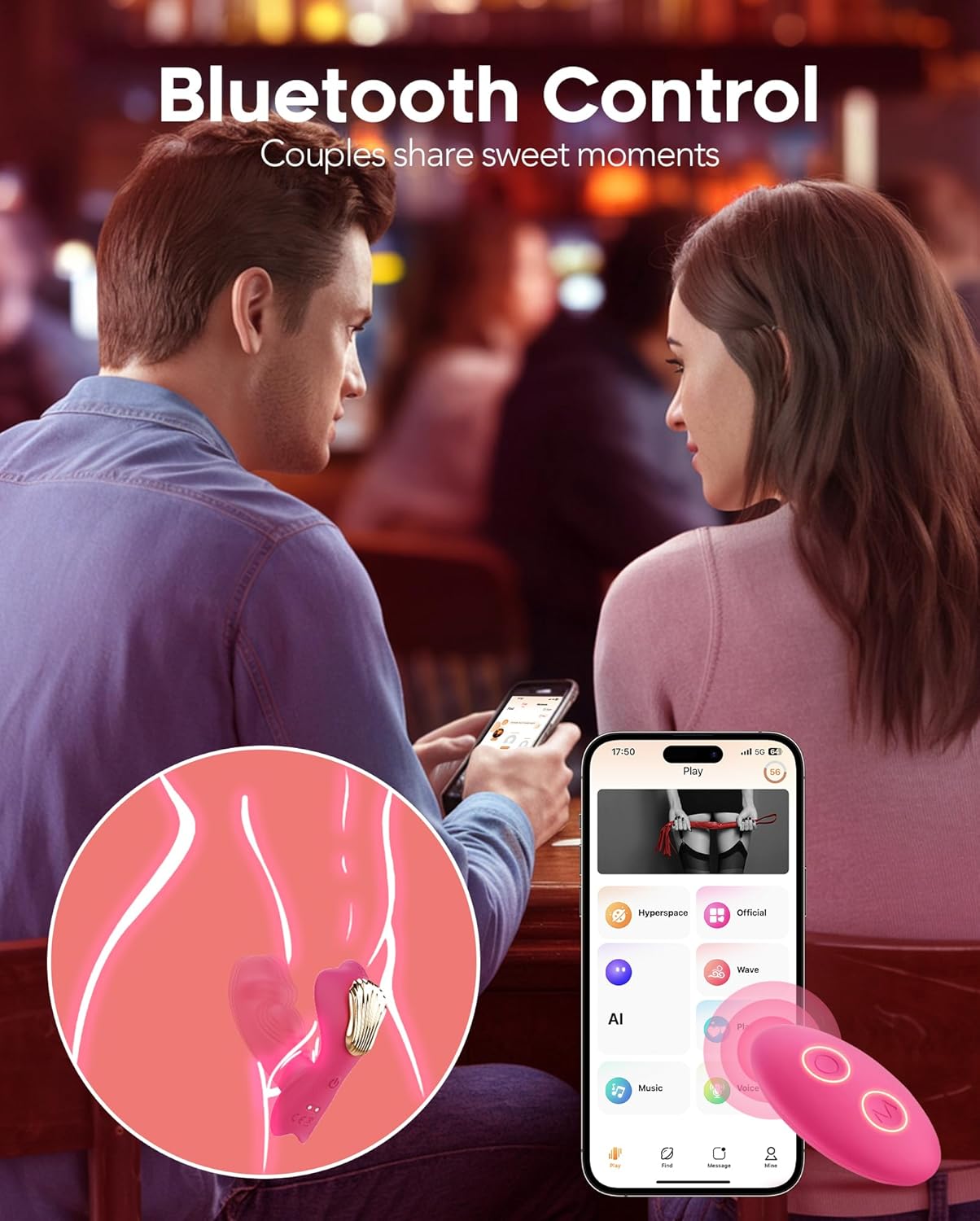 Pure Elegance | FlickerRose Wearable G-Spot Dildo Vibrator