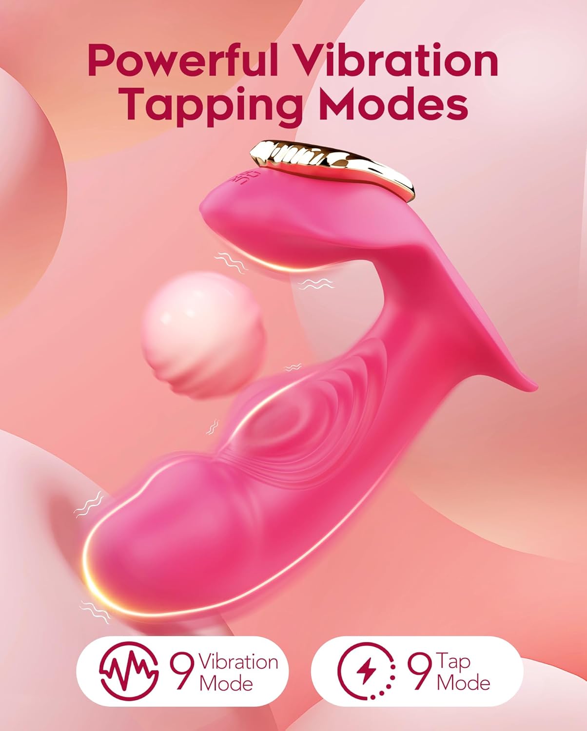 Pure Elegance | FlickerRose Wearable G-Spot Dildo Vibrator