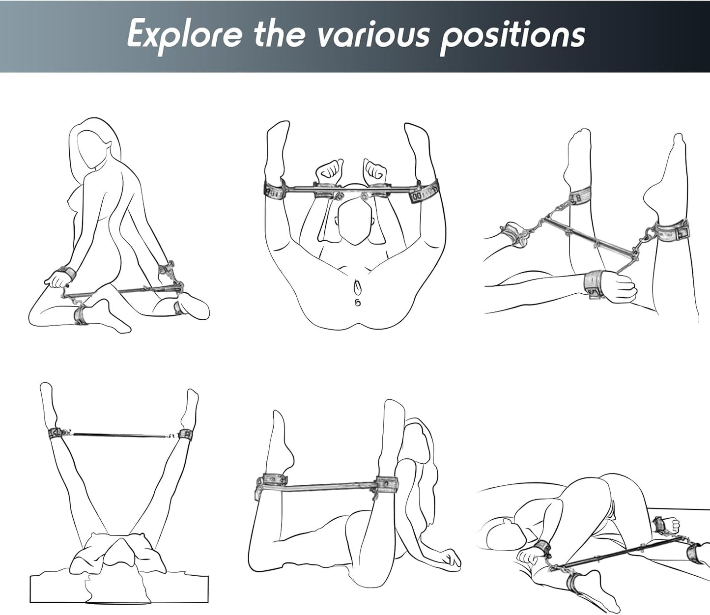 Pure Elegance | Intimate Couples Bondage Restraint Set