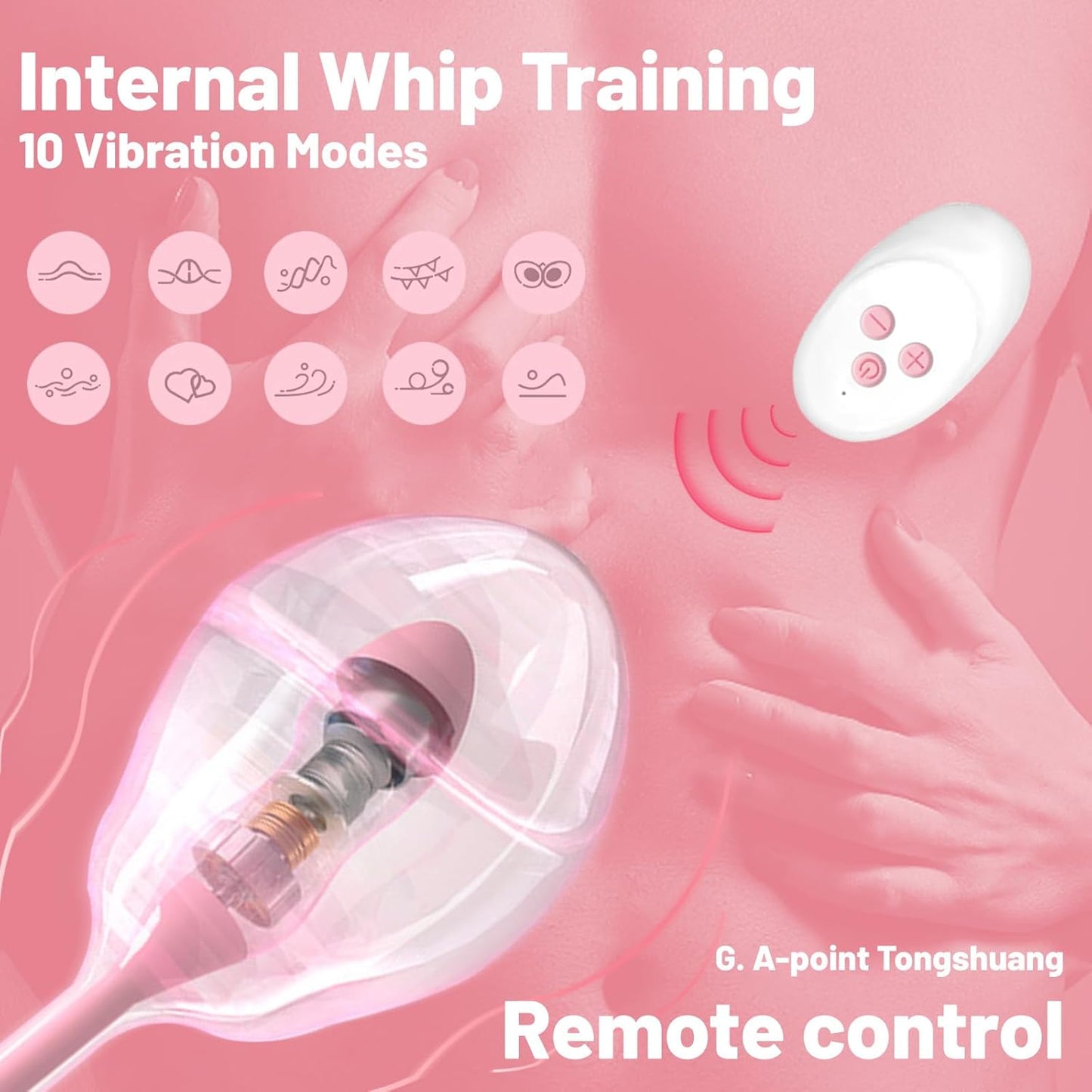 Pure Elegance | StellarRush Remote Control Inflatable Vibrator