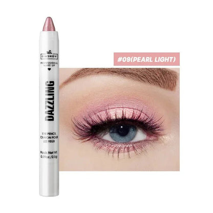 Pure Elegance | 12 Colors Pearlescent Eyeshadow Pencil Waterproof Long Lasting Glitter Shimmer Eye Shadow Pen Eyeliner Stick Eyes Makeup Tools 09