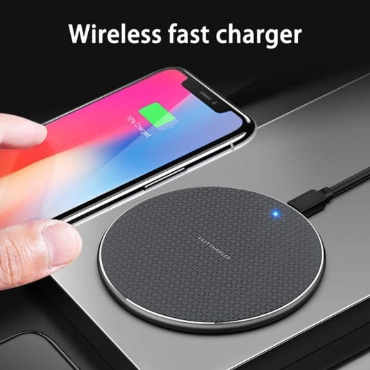 Pure Elegance | 15W Fast Wireless Charger | Ultra-Slim Metal Charging Pad