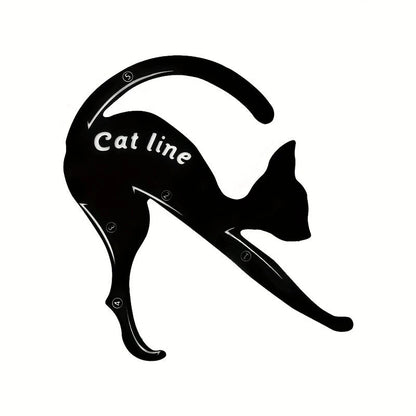 Pure Elegance | 2Pcs/set Easy To Make Up Eye Makeup Tool Eye Template Shaper Model Cat Line Stencils Eyeliner Card Cat Line Eyeliner Stencils