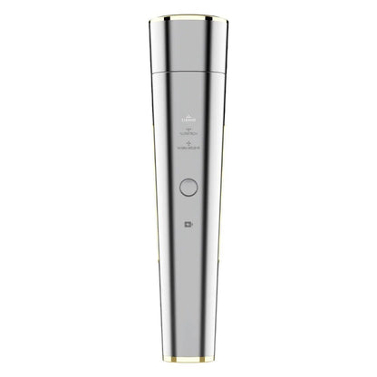 Pure Elegance | 4-in-1 Skin Care Device – Pore Cleanser, Microcurrent, RF & LED Therapy, Rechargeable Dark night silver