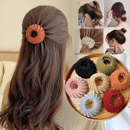 Pure Elegance | Bird Nest Shaped Ponytail Hair Clip – Magic Lazy Braider Hairpin for Women