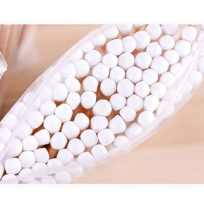 Pure Elegance | 500pcs Double Head Wood Cotton Swab Nose Ears Cleaning Women Makeup Tools Lipstik Cotton Buds Tip Sticks Bastoncillos Oidos