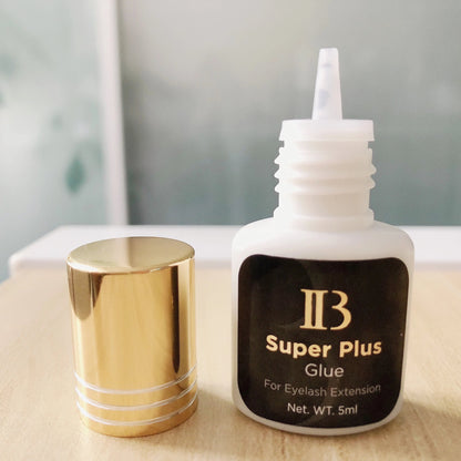 Pure Elegance | 5ml IB Super Plus Glue for Eyelash Extensions IBeauty Gold Cap Black Glue Original Korea Fast Drying Adhesive Makeup Tools Shop CHINA