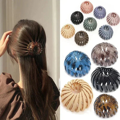 Pure Elegance | Bird Nest Shaped Ponytail Hair Clip – Magic Lazy Braider Hairpin for Women
