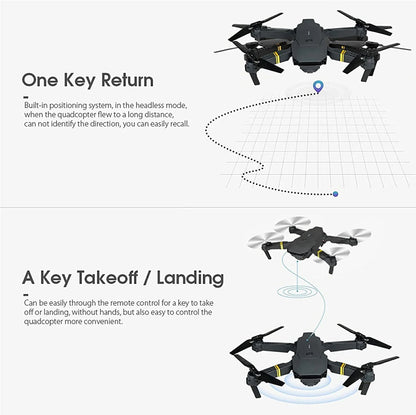 Pure Elegance | 4K HD Dual Camera RC FPV WiFi Portable Wide Angle Foldable Quadcopter Drone