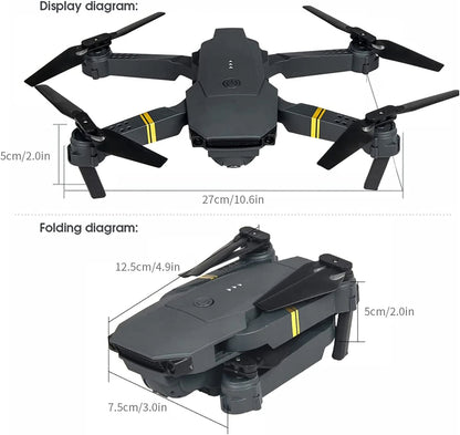 Pure Elegance | 4K HD Dual Camera RC FPV WiFi Portable Wide Angle Foldable Quadcopter Drone