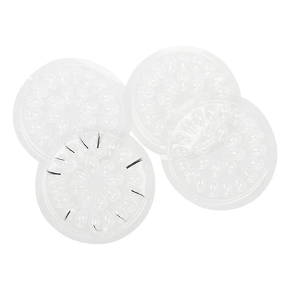 Pure Elegance | HOT 100 pcs Disposable Holder Sticker Glue Adhesive Pallet For Eyelash Extension Eyelash Makeup Tools Plastic Flower Eyelash